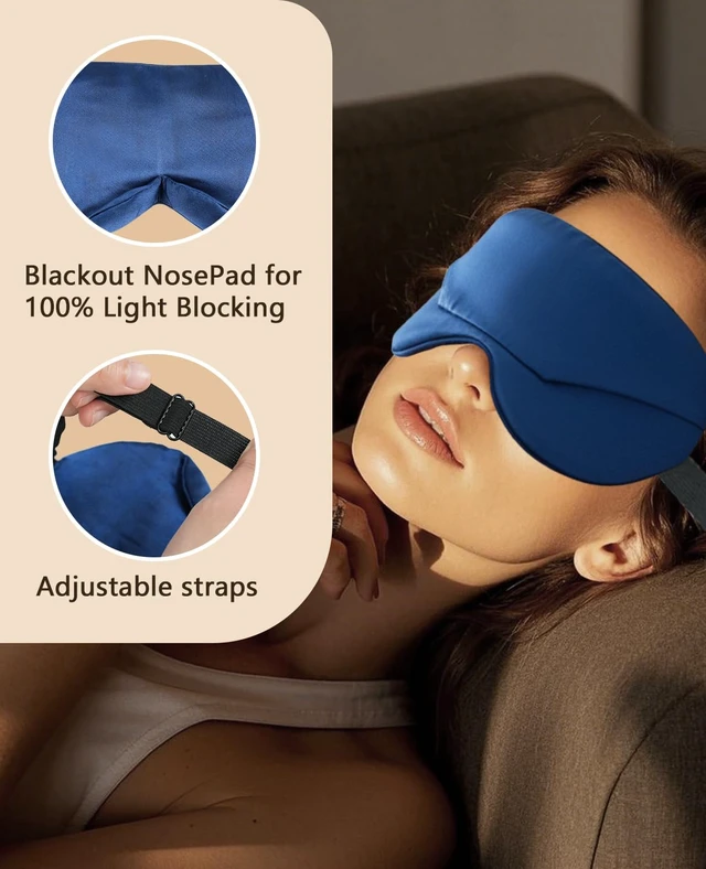 Alt view image 4 of 7 - Cordless Heated Eye Mask,Eye Mask for Dry Eyes,Improved Sleep | Electric Warm Compress for Eyes,Blackout Eye Heating Pad for Eye Relief,Rechargeable Warming Eyes Mask for Travel