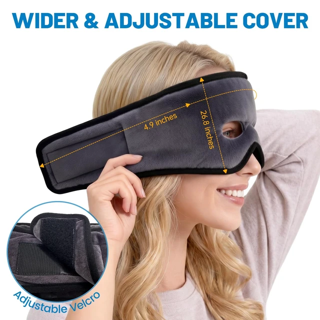 Alt view image 5 of 7 - Cordless Heated Face Mask for Sinus Pressure, 2500mAh Rechargeable Face Heating Pad for Sinuses with 4 Heat Levels & 4 Time Settings, Adjustable Portable Electric Warm Compress Sinus Mask (Grey)