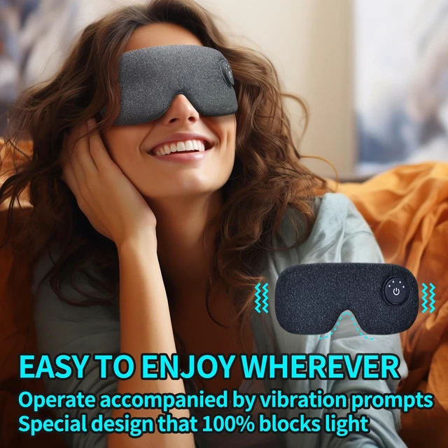 Alt view image 5 of 7 - Cordless precised Heated Eye mask for Dry Eyes Relief, Sleep Eyeshade,USB Rechargeable with Battery Indicators, Electric Warm Eye Compress for MGD,Styes,FSA-HSA Eligible