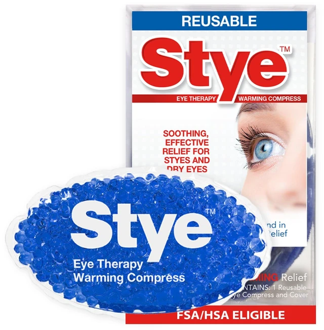 Main image of Eye Treatment Reusable Warming Compress for Dry Eyes, 1 Count | Relief , Microwaveable, Non-Toxic Gel Beads for Burning, Stinging & Itching Eyes