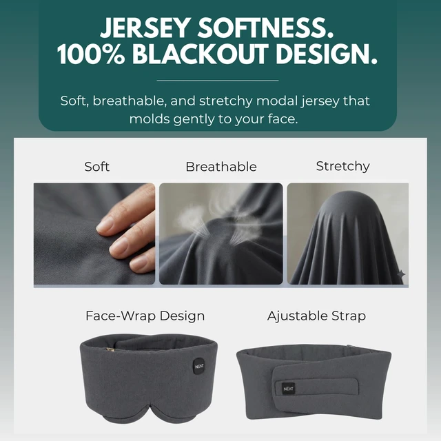 Alt view image 6 of 7 - Heated Eye Mask Cordless Electric Warm Eye Compress for Dry Eyes, Stye & Eye Strain Relief 4 Heat Settings, Rechargeable, Light-Blocking, Blackout, Washable Cover (Eclipse Gray)