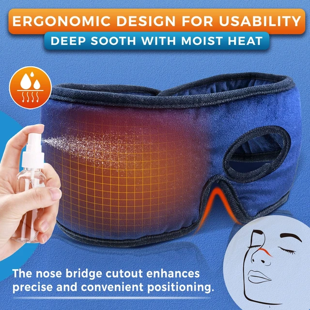 Alt view image 4 of 6 - Electric Stye Eye Compress Heating Pad for Stye Eye Treatment with Eye Hole, Moist Heat for Stye Chalazion Blepharitis Relief for Left/Right Eye Irritation