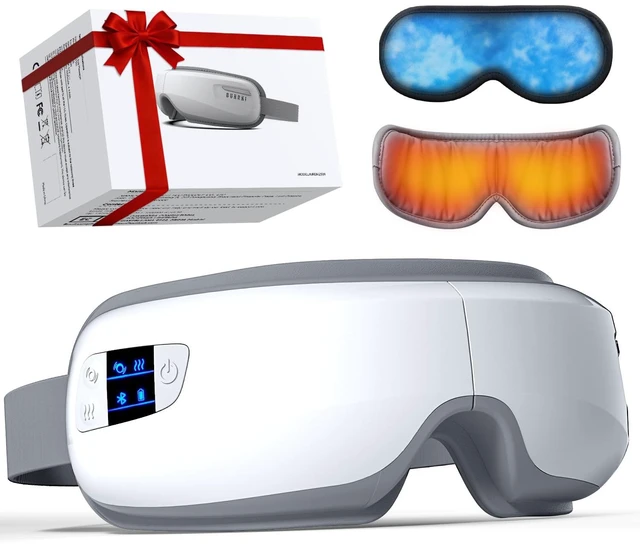 Main image of Eye Massager with Heat and Cooling, Heated Massage Eye Mask | Eye Compression Massager Reduces Migraines, Dry Eyes, Headache Relief, Birthday Gifts for Women Men Mom Dad, FSA Eligible HSA