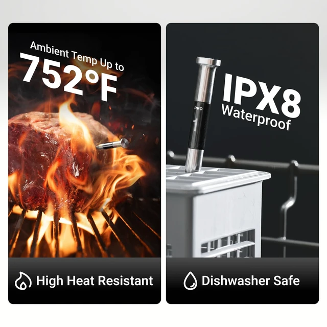 Alt view image 4 of 7 - Smart WiFi Wireless Meat Thermometer for Grilling with 2 Probes | Standalone Base, 6 Sensors, NIST Certified Accurate to ±0.5, 1000ft Wireless Connection, for BBQ/Smoke/Oven