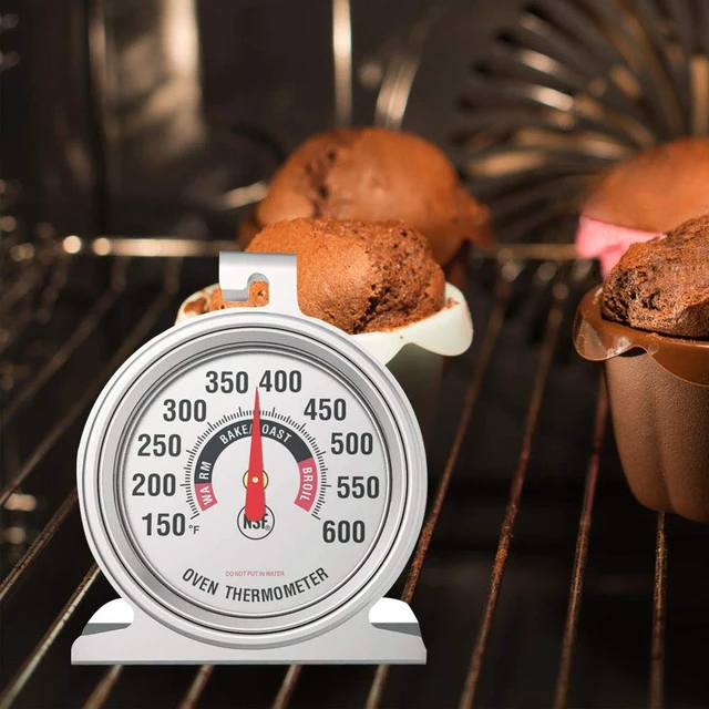 Alt view image 5 of 6 - Large Dial Oven Thermometer for Gas & Electric Oven,Grill Cooking Safety Leave-in- NSF accurately Easy-to-Read Clearly Large Number Shows temperatures for Meat,Grilling or Cake Cooking Oven