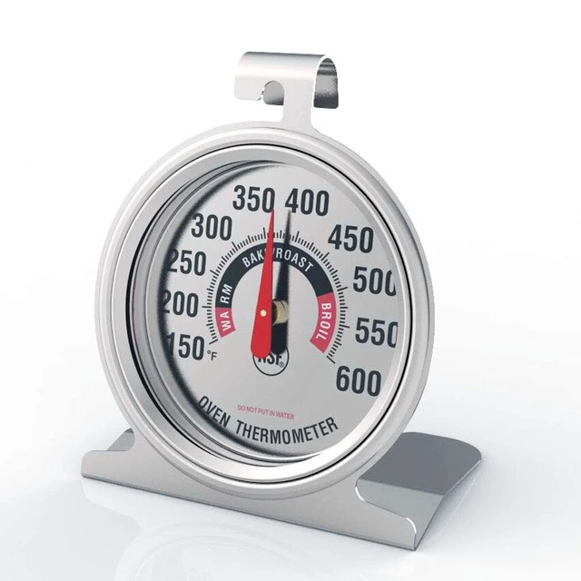 Alt view image 6 of 6 - Large Dial Oven Thermometer for Gas & Electric Oven,Grill Cooking Safety Leave-in- NSF accurately Easy-to-Read Clearly Large Number Shows temperatures for Meat,Grilling or Cake Cooking Oven