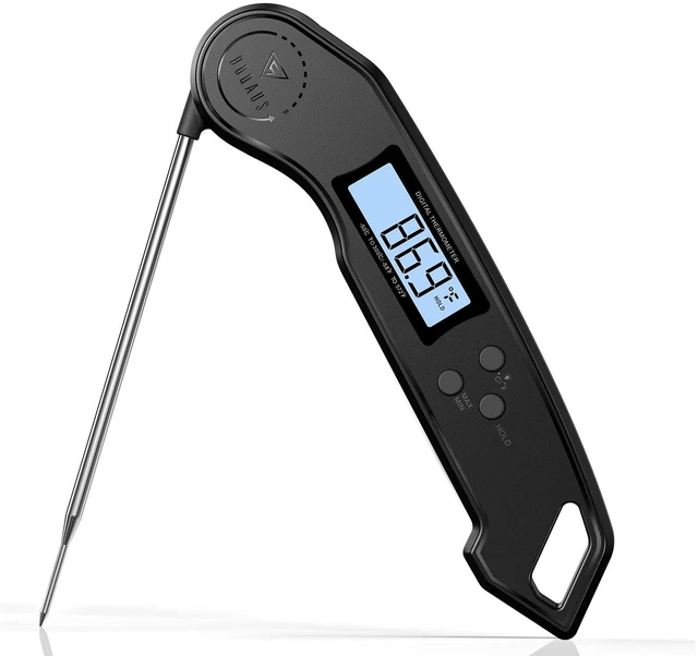 Main image of Meat Thermometer Digital 2 Sec Instant Read Food Thermometer for Cooking | Bright Backlit Display, Foldable Probe, Magnetic Storage Kitchen Gadgets Essentials for BBQ Oven Grill Smoker Candy Gift