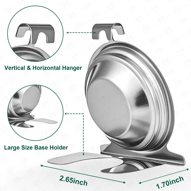 Alt view image 5 of 7 - Oven Thermometer for Temperature Gauge, Safe for Inside Gas/Electric/Grill Smoker, Analog Dial Stainless Steel Oven Thermometers with Large Hanger & Baser for Instant Reading in Cooking Baking