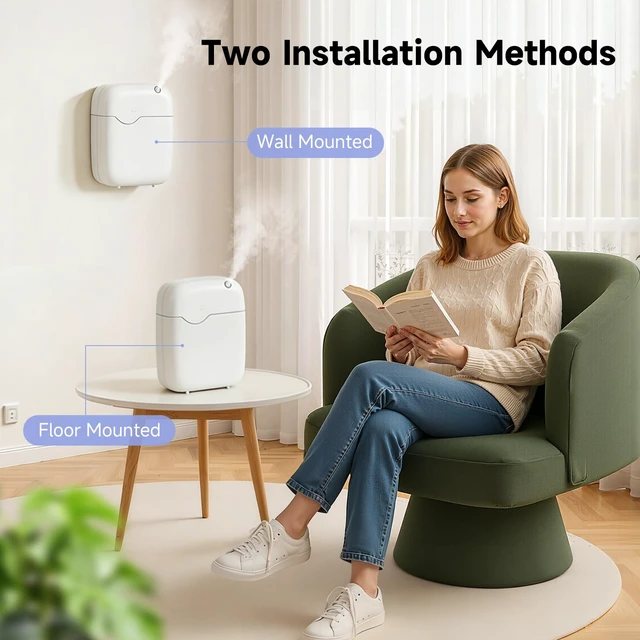 Alt view image 6 of 7 - Waterless Essential Oil Diffuser for Home Large Room Hotel Whole House Gift | Scent Diffuser Up to 3000 sq ft, Smart Cold Air Scent Oil Machine, App & Panel Control,Long Lasting Aroma,No Water,400mL