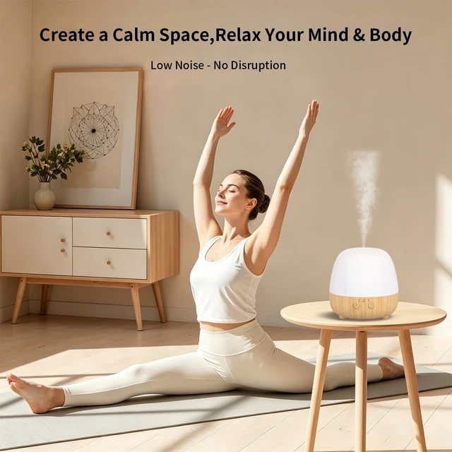 Alt view image 6 of 7 - 150ML Rechargeable Cordless Essential Oil Diffuser with Timer | Quiet aromatherapy diffuser with 2 mist modes, 7-color LED light and waterless auto shut-off for bedrooms and travel.