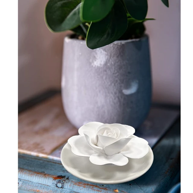 Alt view image 2 of 7 - Passive Oil Diffuser for Essential Oil-Non-Electric Porcelain Aromatherapy Diffusers for Small Mini Room, Desk Decorative, Bathroom