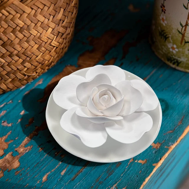 Alt view image 4 of 7 - Passive Oil Diffuser for Essential Oil-Non-Electric Porcelain Aromatherapy Diffusers for Small Mini Room, Desk Decorative, Bathroom