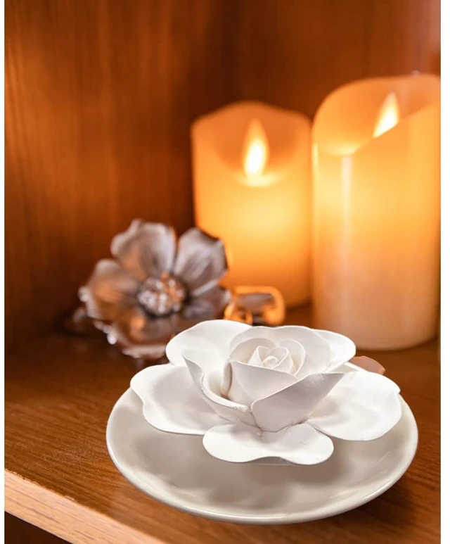 Alt view image 6 of 7 - Passive Oil Diffuser for Essential Oil-Non-Electric Porcelain Aromatherapy Diffusers for Small Mini Room, Desk Decorative, Bathroom
