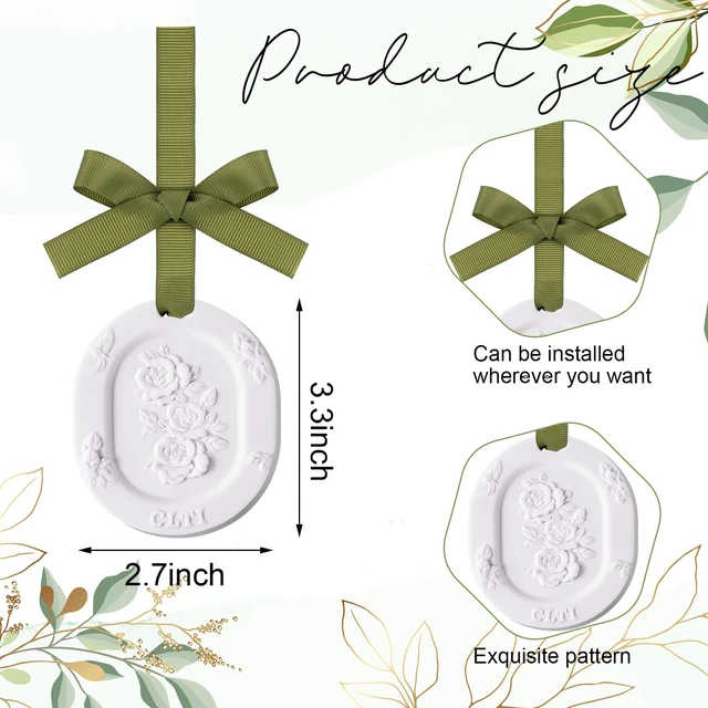 Alt view image 2 of 7 - 6 Pcs Passive Diffusers for Essential Oils 6 Aroma Flower Car Passive Essential Oil Diffuser for Room Cars Bathroom Home Office Travel Non Electric Sleep Relieves Stress(Classic,2.7 x 3.3'')