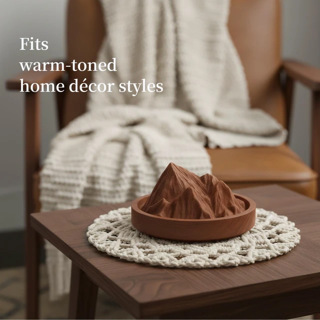 Alt view image 6 of 7 - Passive Essential Oil Diffuser Wood No-Electric | Small Portable Aromatherapy Diffuser, Mini Natural Boho Accent for Car, Desk, Rooms, Home, Office