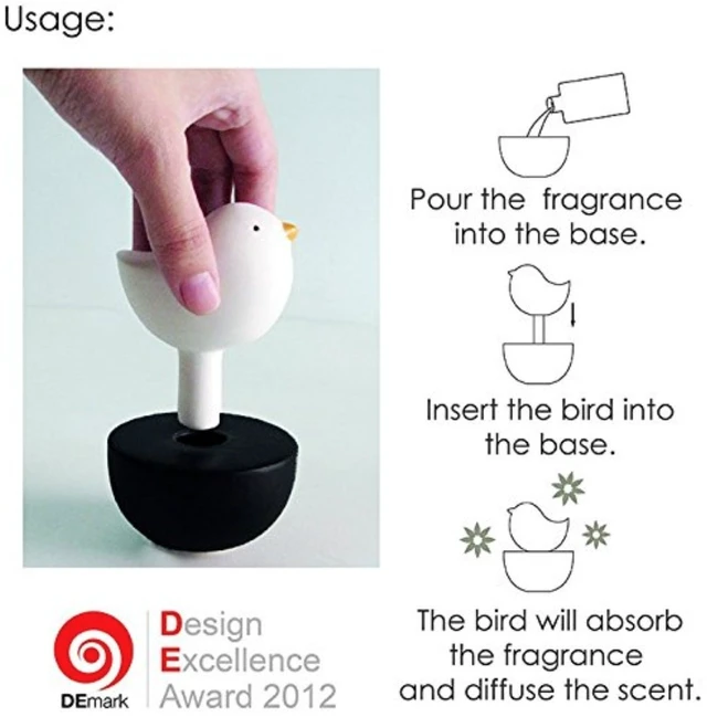 Alt view image 3 of 7 - Tri Cactus, Non-Electric Ceramic Diffusers for Essential Oils and Aromatherapy Fragrance, White Ceramic Diffusers in Car or Desk Office Decor and Small Bathroom at Home, Black Vase