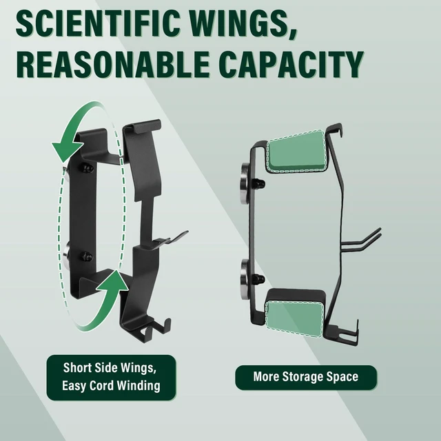 Alt view image 5 of 7 - Magnetic Power Cord Organizer, All-Metal Cable Holder | Strong Magnetic, Built-in Hook, For Traeger, Pit Boss, Z Grill BBQ Wood Pellet Smoker Grills, Indoor/Outdoor