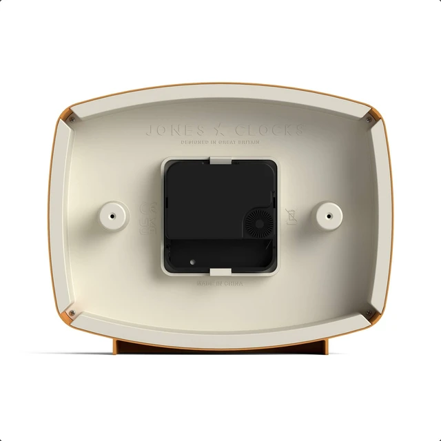 Alt view image 7 of 7 - ® Film Desk Clock | Retro Rectangular Design | Mustard Yellow | Retro design, blending mid-century style with a punchy modern finish for shelf, table, mantel or bedside