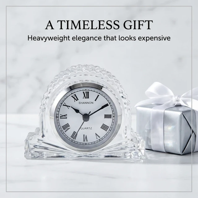 Alt view image 7 of 7 - Shannon Mantle Clock, Small