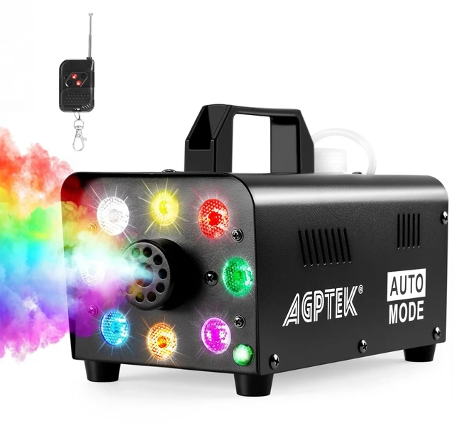 Main image of 500W RGB LED Smoke Machine, Low Fluid Auto Shutoff | Upgraded Auto Mode, Wireless Remote, 2000CFM, RGB LED Lights, for Halloween Christmas Wedding Party DJ Stage, Portable
