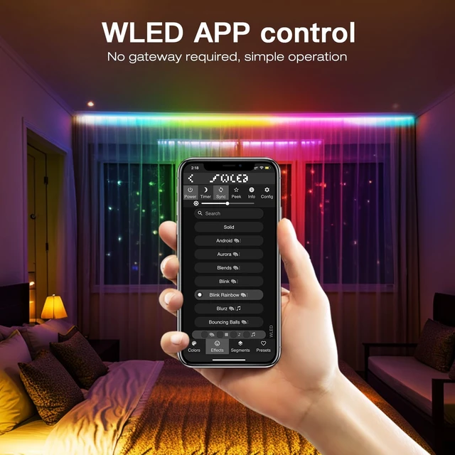 Alt view image 2 of 7 - ESP32 Mini WLED LED Controller with Microphone DIY Music Dynamic Modes DC 5~24V Work with Addressable Digital RGB IC WS2811 WS2812 SK6812 TM1814 WS2813 WS2815 Strip Light Easy Wiring