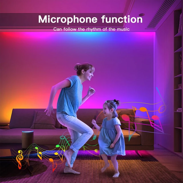 Alt view image 3 of 7 - ESP32 Mini WLED LED Controller with Microphone DIY Music Dynamic Modes DC 5~24V Work with Addressable Digital RGB IC WS2811 WS2812 SK6812 TM1814 WS2813 WS2815 Strip Light Easy Wiring