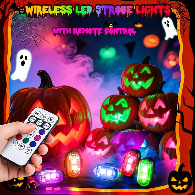 Alt view image 2 of 7 - 12PCS Wireless Strobe Lights, Rechargeable RGB LED Lights w/Remote Control | Create Dynamic Lighting Effects for Personalized Style, Easy Setup for Cars, Motorcycles, Trucks, Camping & Outdoor Events