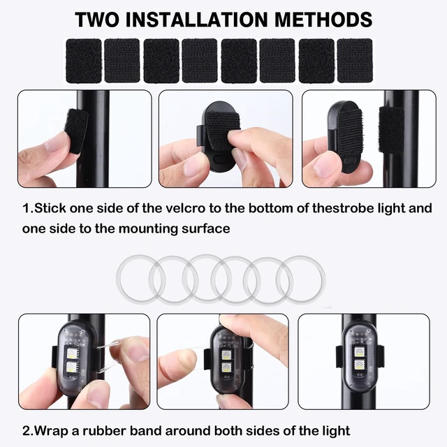 Alt view image 7 of 7 - 12PCS Wireless Strobe Lights, Rechargeable RGB LED Lights w/Remote Control | Create Dynamic Lighting Effects for Personalized Style, Easy Setup for Cars, Motorcycles, Trucks, Camping & Outdoor Events