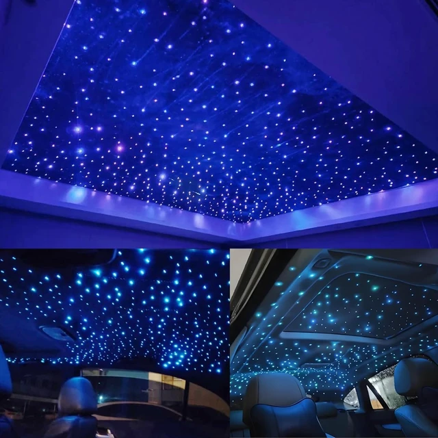 Alt view image 5 of 7 - Small Size 16W Twinkle Starlight Headliner Kit - 150pcs*6.5ft/2m | 150pcs Optical Fibers+Music Activated+Remote and APP Control Fiber Optic Star Ceiling Lights for Sedan/Van/Truck Car/Home