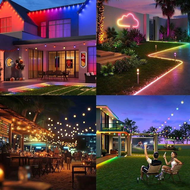 Alt view image 5 of 7 - Waterproof ESP32 WLED Controller with Mic , Project for Pool Boat Landscape Outdoor Lights IP65 Dynamic RGB IC DIY Lighting WiFi APP Control for WS2812B DC5-24V RGBW LED Controller (2 Channel)