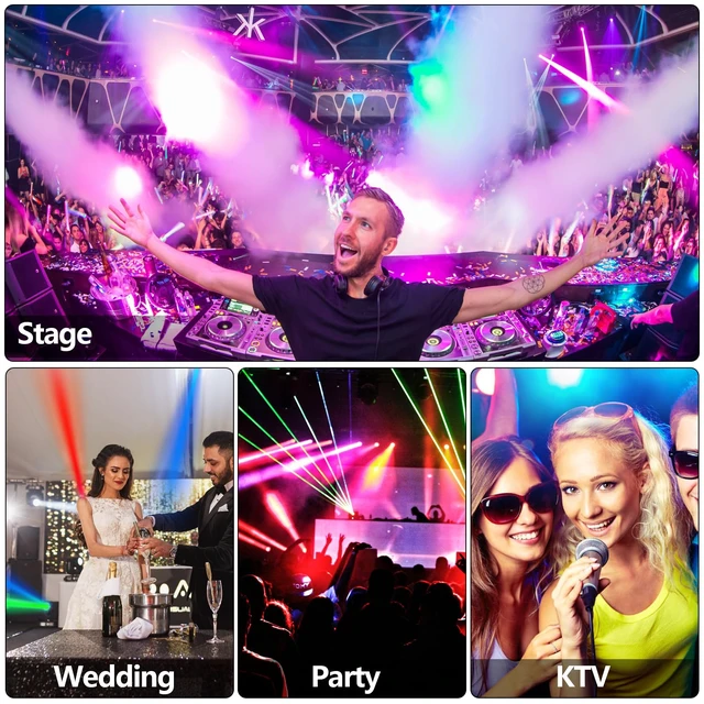 Alt view image 7 of 7 - 36 LED Par Lights, RGB Stage Lights Par Can Light, 36W DJ Lights Stage Lighting Uplights with Sound Activated, DMX and Remote Control Uplights for Events Wedding Party (1)