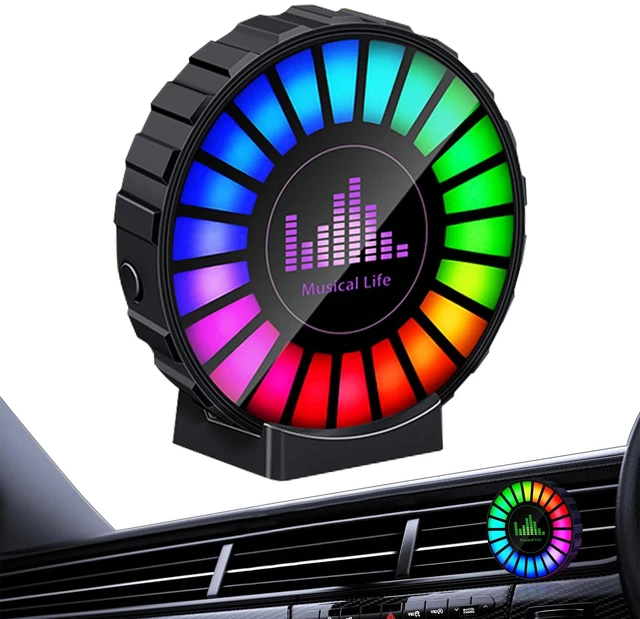 Main image of RGB Sound Control Fragrance Light LED Music Rhythm Ambient Lights Clip-on Air Vent Freshener Pickup Lamp Universal Interior Accessories for Car Home Party