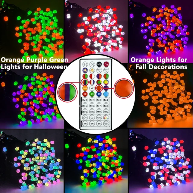 Alt view image 4 of 7 - Smart Color Changing Christmas Halloween Tree Light String 66 FT 200 LED | App and Remote Controlled,Music Syn, 16M Multicolors and Multi Modes, Timer, IP44 Waterproof Indoor Outdoor RGB Xmas lights