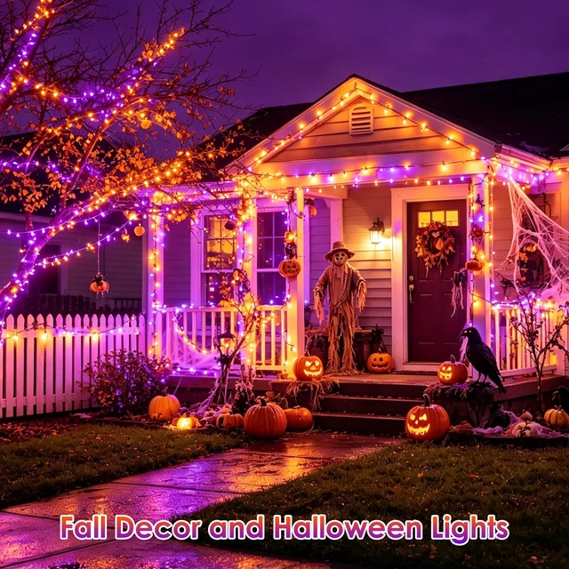 Alt view image 2 of 7 - Smart Color Changing Christmas Halloween Tree Light String 66 FT 200 LED | App and Remote Controlled,Music Syn, 16M Multicolors and Multi Modes, Timer, IP44 Waterproof Indoor Outdoor RGB Xmas lights