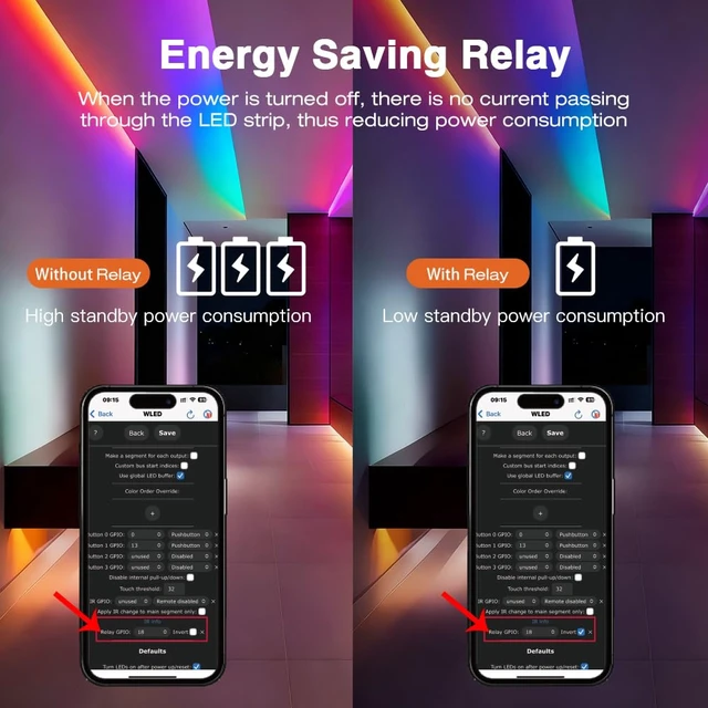 Alt view image 6 of 7 - Elite 4 Channel ESP32 WLED LED Strip Light Controller Ethernet WiFi Dual Control Sound Reactive UART Energy Save Relay 20A Pluggable Fuse Level Shifter WS2811/12 SK6812 WS2815 Addressable LED