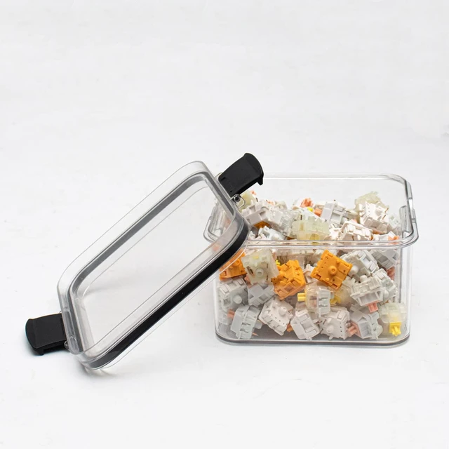 Alt view image 7 of 7 - Keyboard Switch Container, Switches Storage Box, Keycaps Container | Mechanical Keyboard Keycap Switches Storage Box, Transparent Plastic Sealed