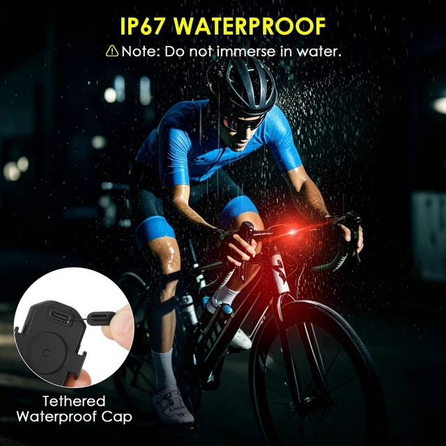 Alt view image 6 of 7 - Upgraded 6PCS Wireless Strobe Lights for Car Motorcycle Bike Remote Bright 5 LEDs Anti Collision Lighting USB-C Rechargeable RGB Mini Exterior Warning Flashing Interior Ambient Light IP67 Waterproof