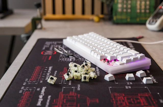 Alt view image 6 of 6 - MX RGB Black Switch Kit, 23 Mechanical Keyboard Switches, Ideal for DIY, Hot Swap or Gaming Keyboard, Linear Switch with No Click, Powerful & Direct