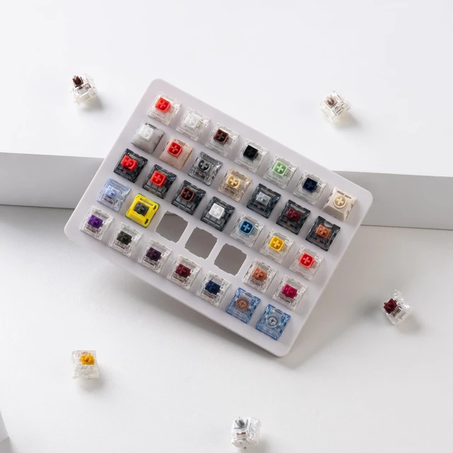 Alt view image 6 of 7 - Switch Tester Kit 35PCS Kailh Mechanical Switch Sampler with Linear, Tactile & Clicky Options (Box, Super Speed, Deep Sea Silent) for Typing Feel Testing