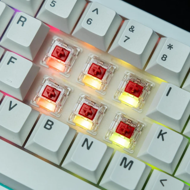 Alt view image 6 of 6 - G Pro 3.0 Switches Pre-lubed 5 pinS RGB Linear for Gaming Mechanical Keyboard (red, 35PCS)