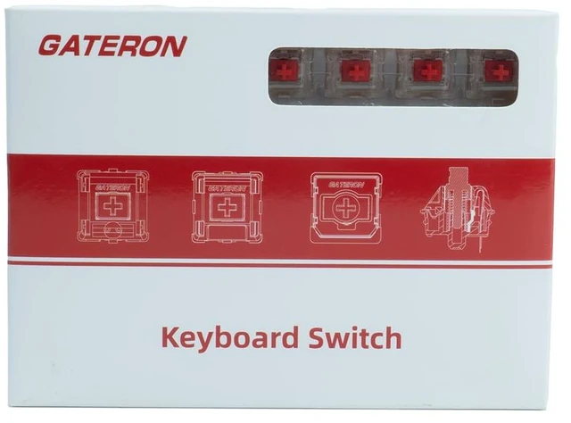 Alt view image 5 of 6 - G Pro 3.0 Switches Pre-lubed 5 pinS RGB Linear for Gaming Mechanical Keyboard (red, 35PCS)