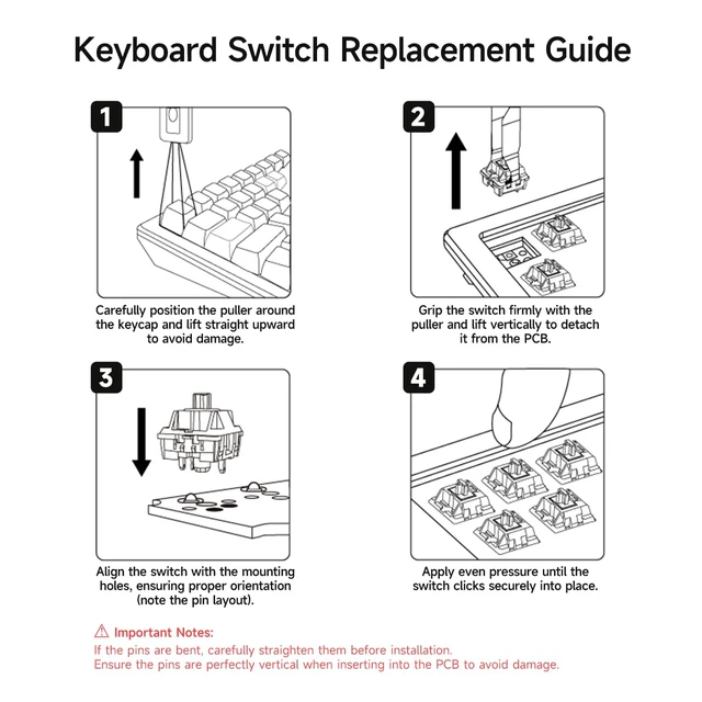 Alt view image 6 of 14 - Gateron Chocolate Smoothie Tactile Keyboard Switches, 5 Pin Pre-lubed 70PCS | Micro Tactile Key Switche FeelPOM Material55±15gf RGB LED Compatible5-pin Factory Pre-lubed