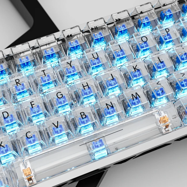 Alt view image 5 of 7 - Outemu Keyboard Clickers for 3D Prints,45 Pcs Crystal Blue Keyboard Switch | Hot-swap Pre-Lubred 3-Pin Switches,Office,MX Style Crisp Click Sound for Mechanical Gaming Keyboards & 3D Printed Fidgets