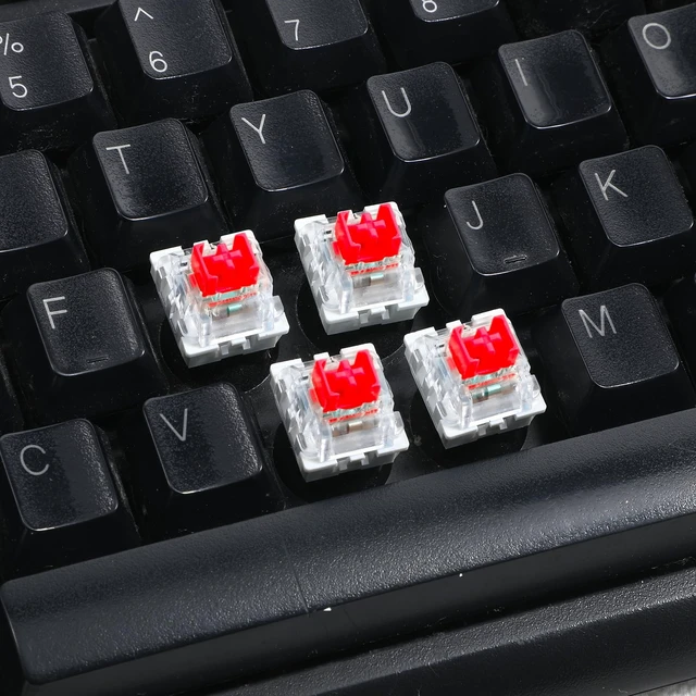 Alt view image 6 of 7 - Keyboard Clicker for 3D Prints, 50 Pcs 3 PIN Mechanical Keyboard Switches | Red Replacement Dustproof Clicker Fidget with Key Puller for Most Gaming Keyboards