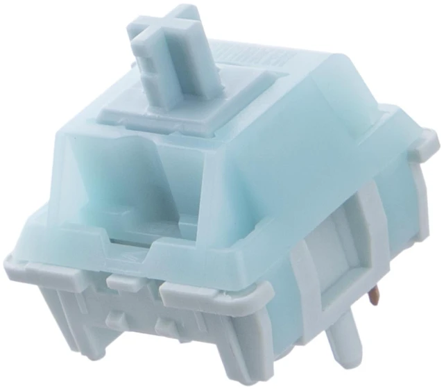 Main image of Creamy Jade 45gf Gaming Keyboard Switches, 100 PCS Linear Switch, 5-Pin Pre-Lubed Switch, with PC/PA66 Case, POK Stem, Compatible with MX Keycaps for Mechanical Keyboard