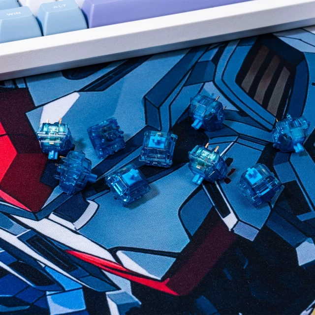 Alt view image 3 of 6 - Phantom Keyboard Switches(Blue, 110PCS) | Clicky,RGB LED,60gf Key Switches,compatible for MX Mechanical Keyboard