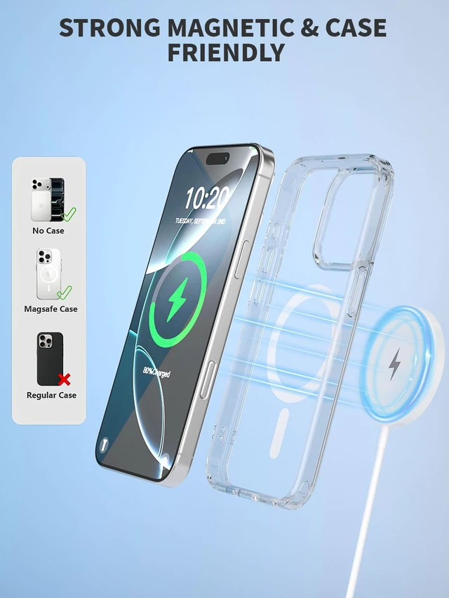 Alt view image 4 of 7 - Magnetic Wireless Charger 10FT Fast Apple Mag-Safe Charger Magnet | Pad iPhone Mag Safe Charging for iPhone 17Pro Max/16 Pro Max/16Pro/16/iPhone 15Pro Max/15 Plus/14/13/12/AirPods 3/2/Pro/Pro 2