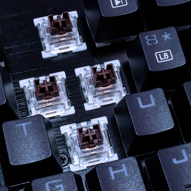Alt view image 5 of 5 - Brown Switches- 65 Pack, 3-Pin Tactile Dustproof Key Switches - Replacement Switches for Mechanical Gaming Keyboard