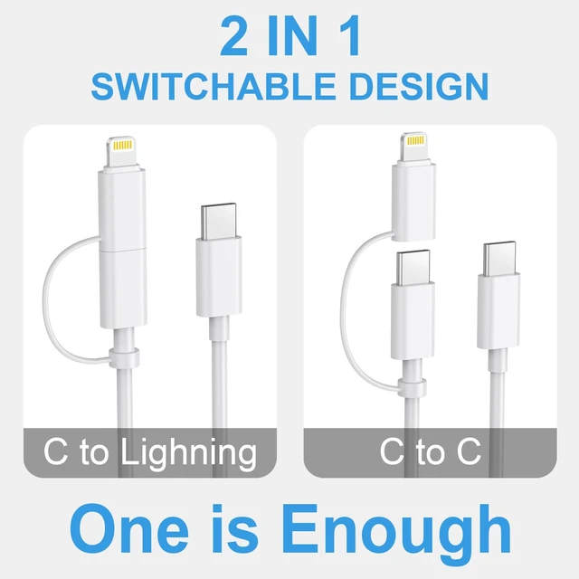 Alt view image 3 of 7 - iPhone 17 16 15 Charger Fast Charging 3 Pack USB C Charger 6FT Lightning Cord & USB C Cable Type C Chargers Block for iPhone 17/17 Plus/17 Pro Max/Air/16/16 Plus/16 Max/15 Pro Max/14 Max/iPad