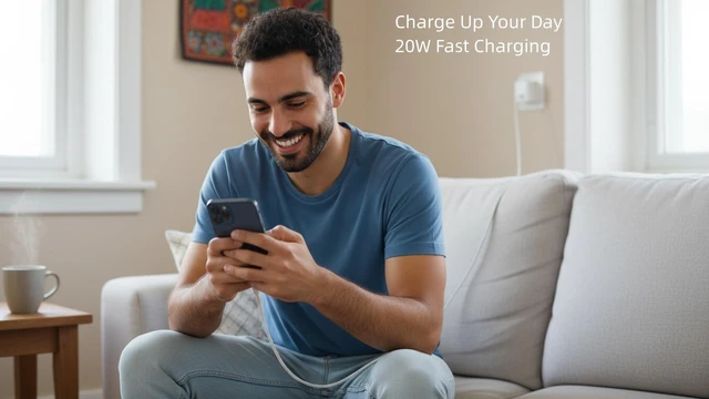 Alt view image 7 of 7 - 20W Mobile Fast Charging Phone Charger Fast Charging Cable 6FT Compatible with Apple iPhone 17 air/ 16/15 pro max/Plus, Long USB C to USB-C Charger 6 feet for iPhone air/17/16/15.